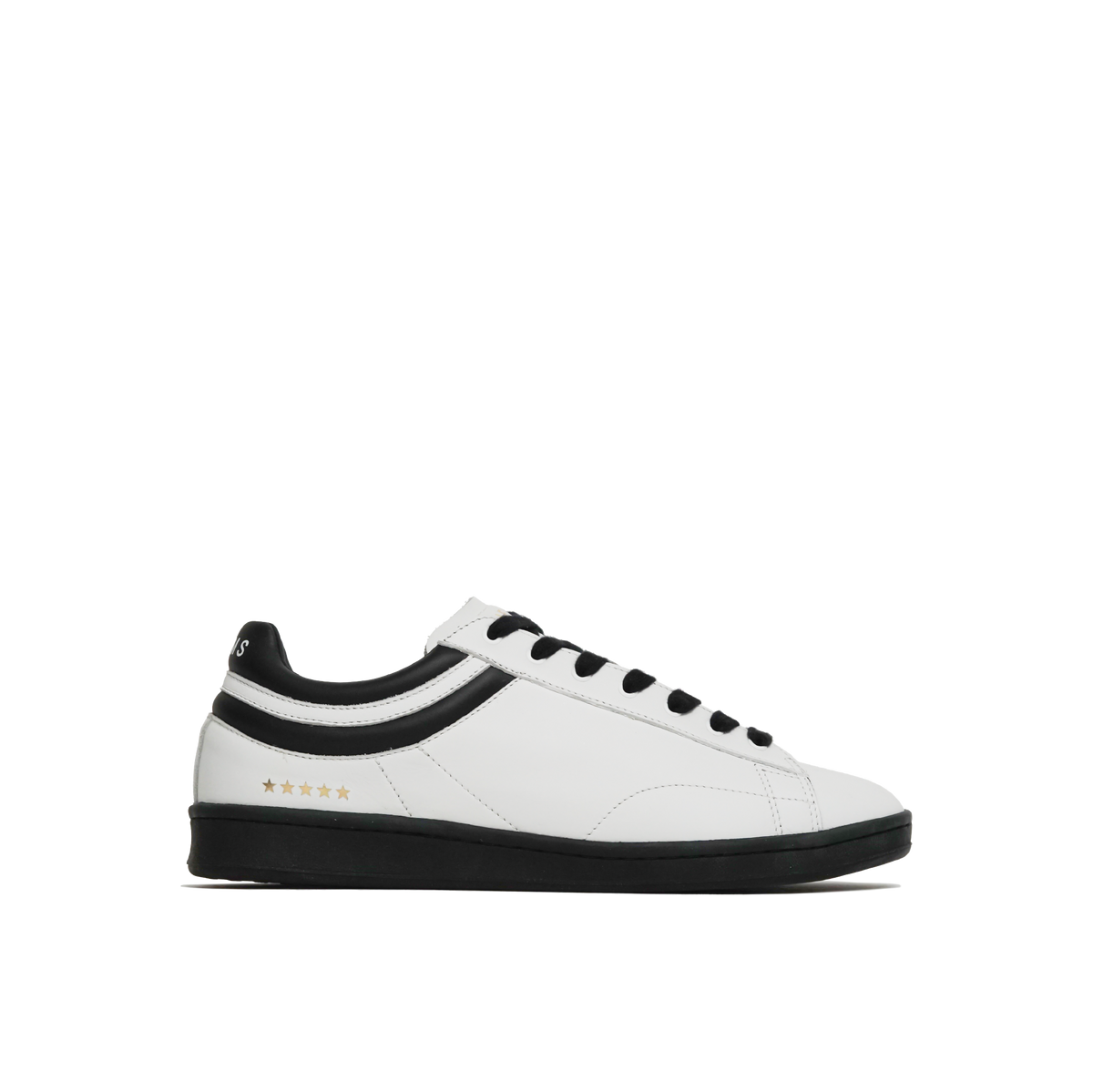 Sneaker Flying Ace Black Sole Blanc / Noir HELMS PARIS – vue de profil
